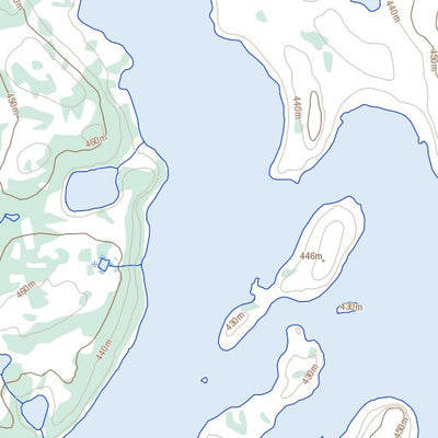 Natural Resources Canada Glowworm Lake, NT (076C11 Toporama) digital map
