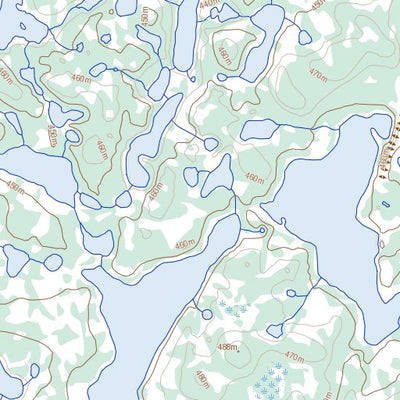Natural Resources Canada Glowworm Lake, NT (076C11 Toporama) digital map