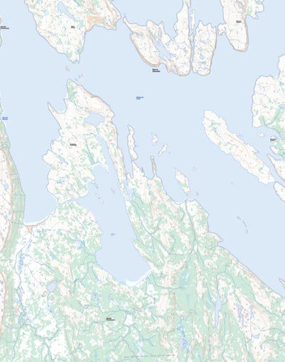 Natural Resources Canada Goulburn Lake, NU (076N08 Toporama) digital map