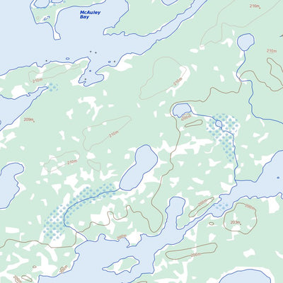 Natural Resources Canada Goulet Lake, MB (063P08 Toporama) digital map