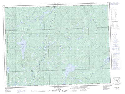 Natural Resources Canada Gourlay Lake, ON (042C15 CanMatrix) digital map