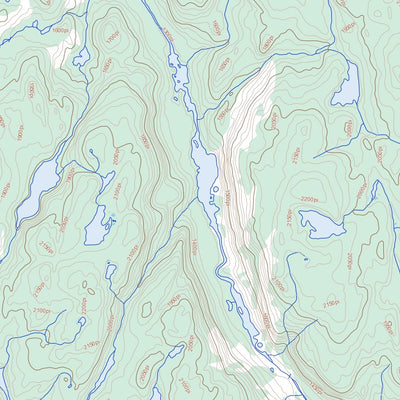Natural Resources Canada Grand Lac Du Nord, QC (022J14 Toporama) digital map