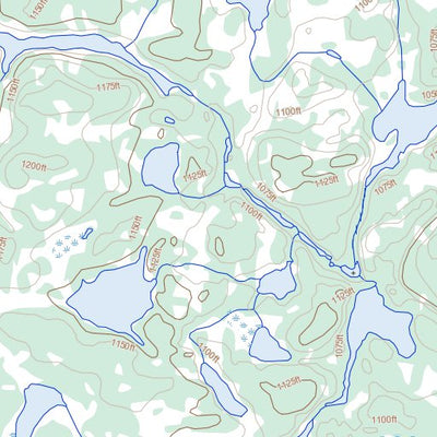 Natural Resources Canada Grandmother Lake, MB (064G04 Toporama) digital map