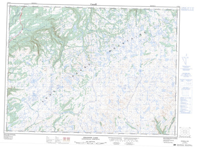 Natural Resources Canada Grandys Lake, NL (011O15 CanMatrix) digital map