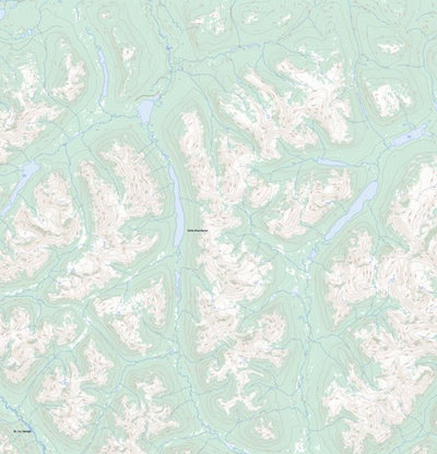 Natural Resources Canada Grass Lakes, YT (105G07 Toporama) digital map