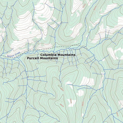 Natural Resources Canada Grassy Mountain, BC (082F08 Toporama) digital map