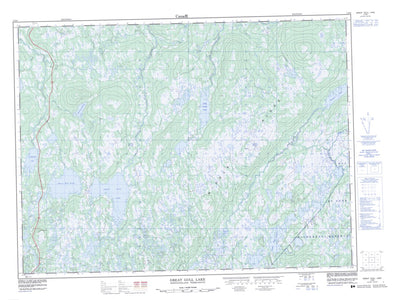 Natural Resources Canada Great Gull Lake, NL (002D06 CanMatrix) digital map