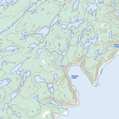 Natural Resources Canada Great Harbour Deep, NL (012I08 Toporama) digital map