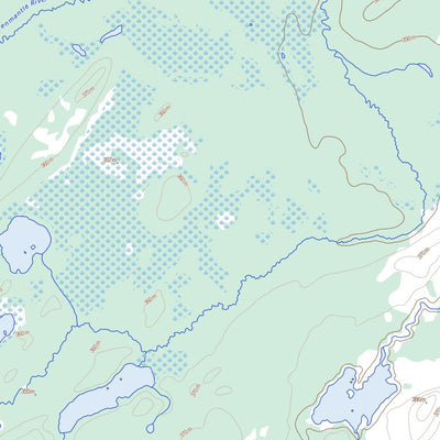 Natural Resources Canada Greenmantle Lake, ON (052P03 Toporama) digital map