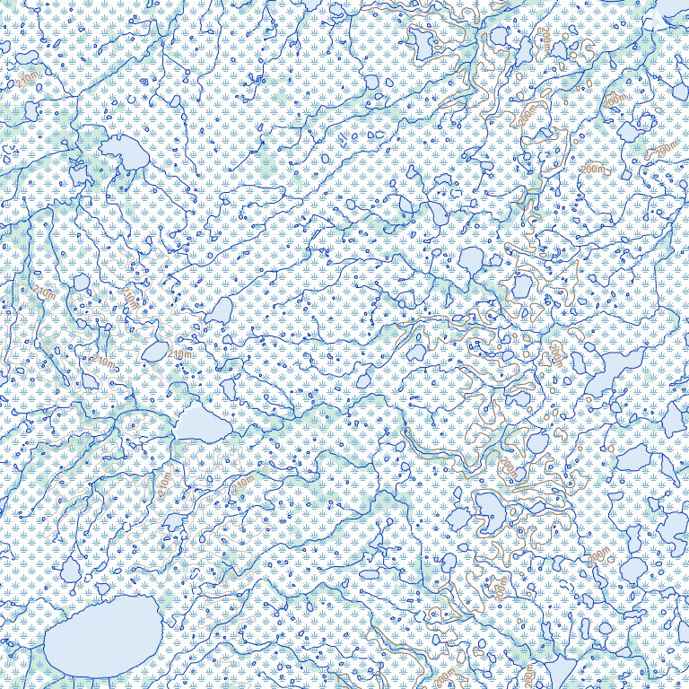 Gresham Lake, MB (054E13 Toporama) Map by Natural Resources Canada
