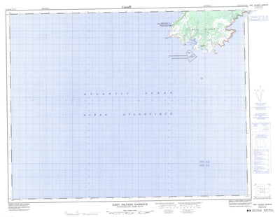 Natural Resources Canada Grey Islands Harbour, NL (002L12 CanMatrix) digital map