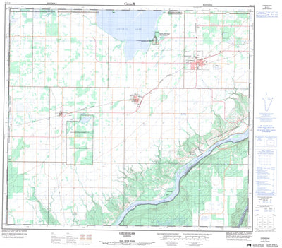 Natural Resources Canada Grimshaw, AB (084C04 CanMatrix) digital map