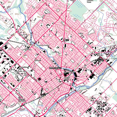 Guelph Map Guelph, ON (040P09 Toporama) Map by Natural Resources Canada | Avenza Maps