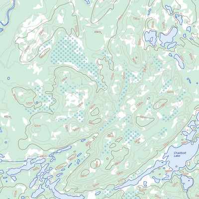 Natural Resources Canada Gwillim Lake, SK (074B14 Toporama) digital map