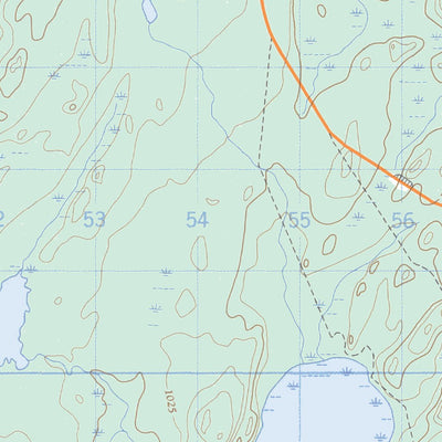 Natural Resources Canada Hall Lake, MB (063O13 CanMatrix) digital map