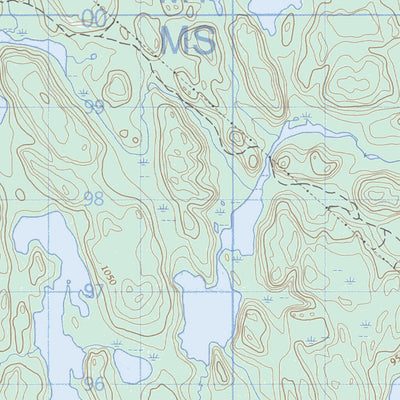 Natural Resources Canada Hall Lake, MB (063O13 CanMatrix) digital map