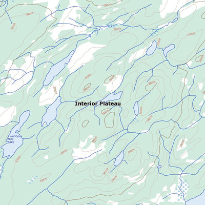 Natural Resources Canada Hallett Lake (093F15 Toporama) digital map