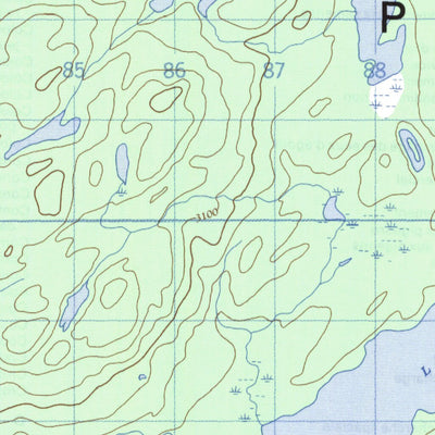 Natural Resources Canada Hallett Lake, BC (093F15 CanMatrix) digital map