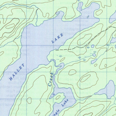 Natural Resources Canada Hallett Lake, BC (093F15 CanMatrix) digital map