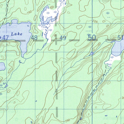 Natural Resources Canada Hambone Lake, MB (063O08 CanMatrix) digital map