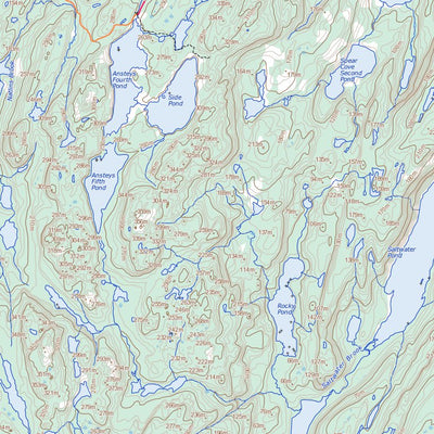 Natural Resources Canada Hampden, NL (012H10 Toporama) digital map