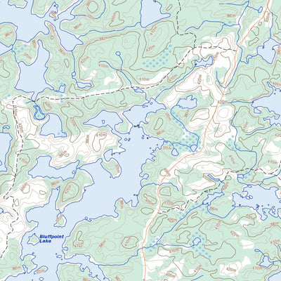 Natural Resources Canada Harris Lake (052F03 Toporama) digital map