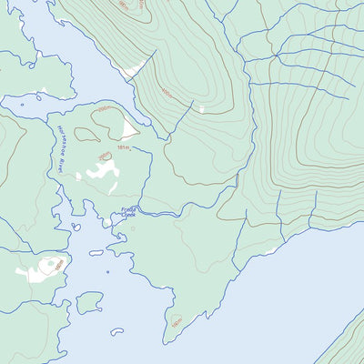 Natural Resources Canada Haslam Lake (092F16 Toporama) digital map