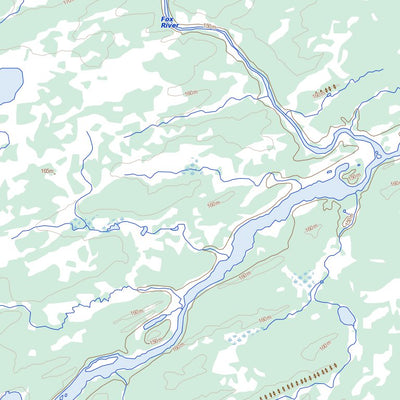 Natural Resources Canada Hawes Lake, MB (053M15 Toporama) digital map