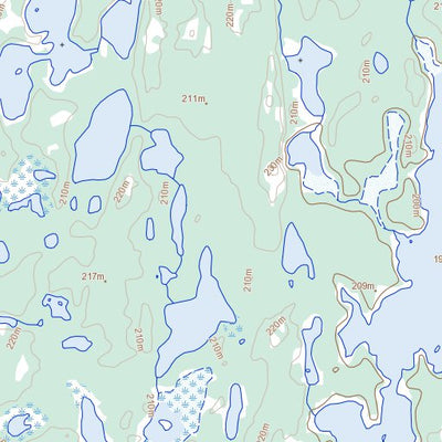 Natural Resources Canada Hearne Lake, NT (085I06 Toporama) digital map