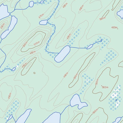 Natural Resources Canada Henday Lake (074I08 Toporama) digital map