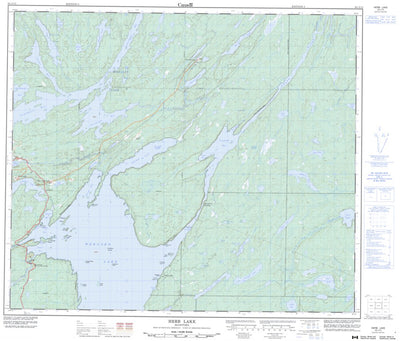 Natural Resources Canada Herb Lake, MB (063J13 CanMatrix) digital map