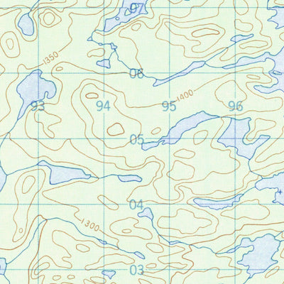 Natural Resources Canada Heron Lake, NT (075F06 CanMatrix) digital map