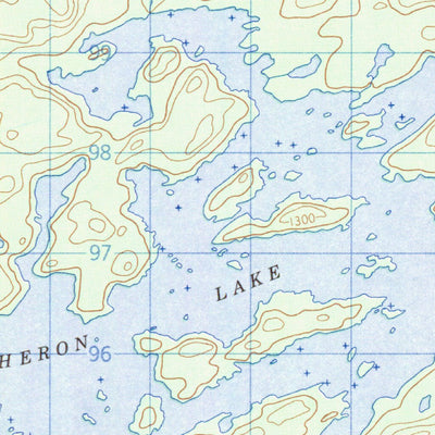 Natural Resources Canada Heron Lake, NT (075F06 CanMatrix) digital map