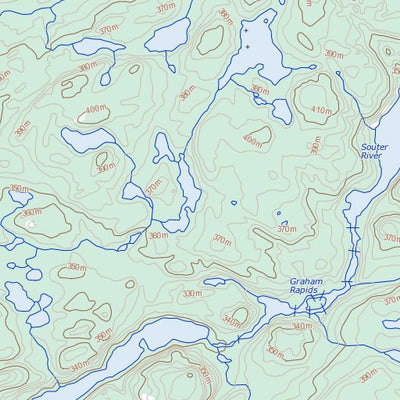 Natural Resources Canada Higginson Lake, SK (074P07 Toporama) digital map