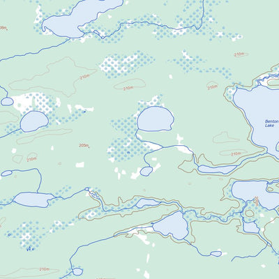 Natural Resources Canada High Hill Lake, MB (053M12 Toporama) digital map