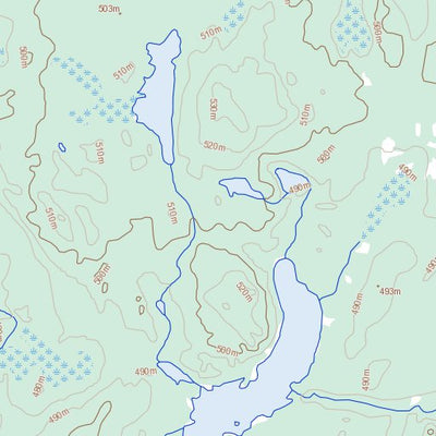 Natural Resources Canada Hodges Lake, SK (074H07 Toporama) digital map