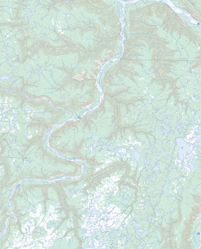 Natural Resources Canada Hogan Lake, YT (106L08 Toporama) digital map