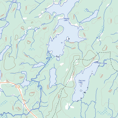 Natural Resources Canada Holinshead Lake, ON (052H12 Toporama) digital map