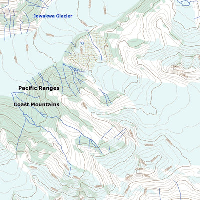 Natural Resources Canada Homathko Icefield (092N02 Toporama) digital map