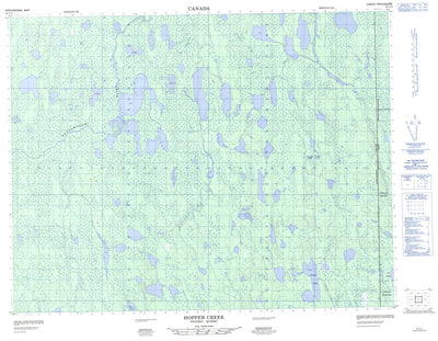 Natural Resources Canada Hopper Creek, ON (032L04 CanMatrix) digital map