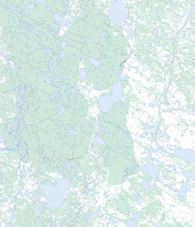 Natural Resources Canada Hunger Lake, NU (076A09 Toporama) digital map