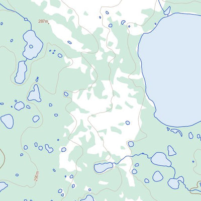 Natural Resources Canada Hunger Lake, NU (076A09 Toporama) digital map