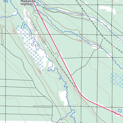 Natural Resources Canada Hutch Lake, AB (084K14 Toporama) digital map
