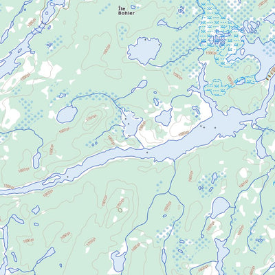 Natural Resources Canada Île Bohier, QC (033A08 Toporama) digital map