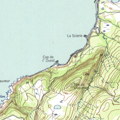 Natural Resources Canada Ile De St-Pierre West, NL (011I16_W CanMatrix) digital map