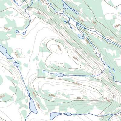 Natural Resources Canada Impact Lake, NU (086N11 Toporama) digital map