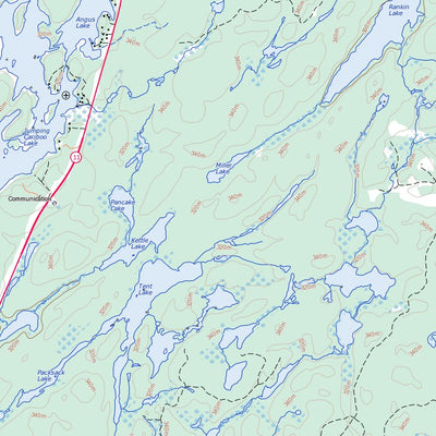 Natural Resources Canada Ingall Lake, ON (031L13 Toporama) digital map