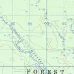 Natural Resources Canada Inzana Lake, BC (093K15 CanMatrix) digital map