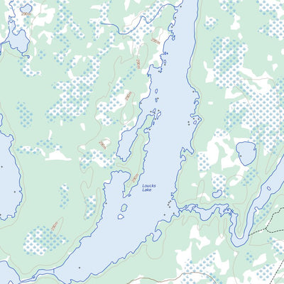 Natural Resources Canada Iskwasum Lake, MB (063K10 Toporama) digital map