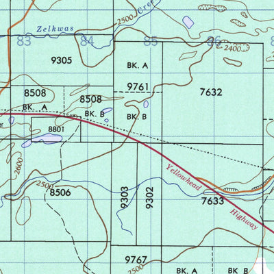 Natural Resources Canada Isle Pierre, BC (093G14 CanMatrix) digital map
